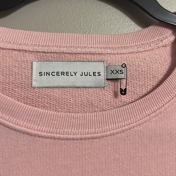 Sincerely Jules Vera Crew Neck Cotton Sweater XXS - Picture 3 of 5